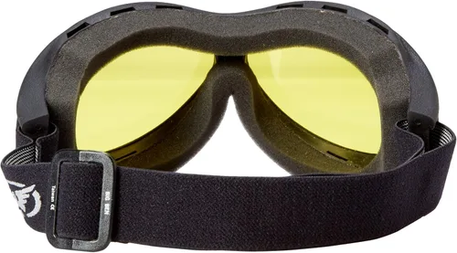 Miniatura 4 de Hot Leathers Big Ben - Gafas de motociclista amarillas para motociclista, lentes antivaho