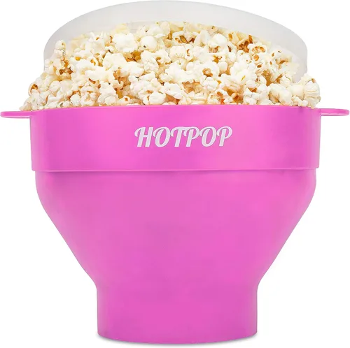 Miniatura 11 de El original Hotpop - Palomitas de maíz para microondas, máquina de palomitas de silicona, cuenco plegable sin BPA y apto para lavavajillas - 20 Gris