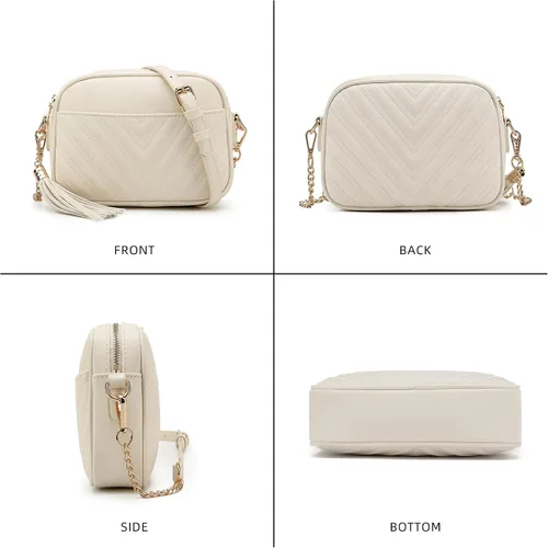 Miniatura 4 de lola mae Bolso bandolera acolchado, bolso de hombro de diseño moderno