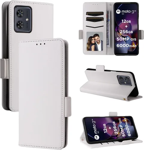 Miniatura 219 de Funda de piel sintética compatible con Motorola Moto E22 4G, funda de piel sintética compatible con Motorola Moto E22i 4G, color negro
