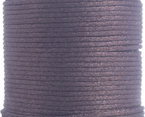 Miniatura 35 de KONMAY 80 Yardas 1.0mm Cordón Rattail de Nylon Satén Seda Trim Hilo para Cuentas para Nudos Chinos, Kumihimo, Trabajo con Cuentas, Macramé, 2-Azul
