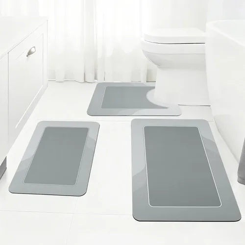 Miniatura 11 de ArtyCozy Tapete de baño súper absorbente, resistente a las manchas, antideslizante, con parte trasera de goma, delgado, de fácil cuidado, para baño