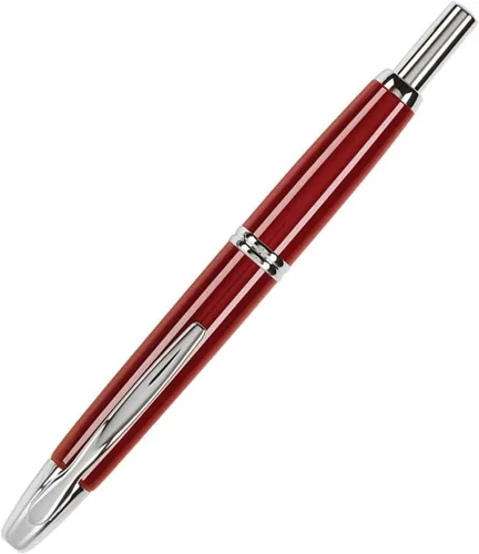 Miniatura 55 de PILOT Vanishing Point Collection - Pluma estilográfica retráctil, color azul carbonesco con detalles de rodio, tinta azul, punta fina (60149)