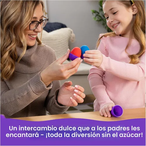Miniatura 3 de Kinetic Sand, Paquete de 20 huevos con arena de juego roja, amarilla y azul de 3.3 libras para caza de huevos, recuerdos de fiesta y bolsas
