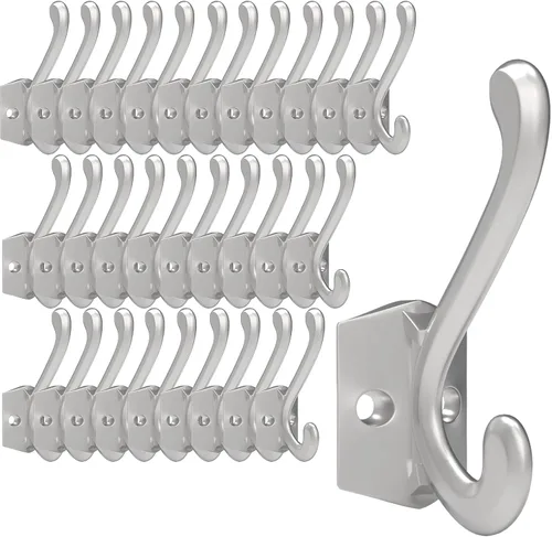 Miniatura 21 de CBWLWJ Paquete de 16 ganchos de pared resistentes para colgar en la pared, para sala de estar, baño, cocina, para abrigo, bolsa, bufanda, toalla