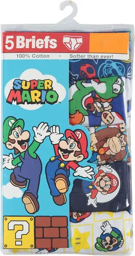 Miniatura 3 de Boys 420Super Mario Bros. 5-Pack Boxer Briefs