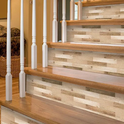 Miniatura 16 de funlife 14 tiras de calcomanías para elevadores de escaleras, vinilo para despegar y pegar, calcomanías decorativas para escaleras, 39.37 x 7.09