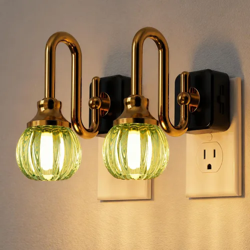 Miniatura 22 de JandCase Luz Nocturna, Luces Nocturnas Cambiantes de Color Enchufables en la Pared, Luz Nocturna RGB con Sensor de Luz, Luz Nocturna Enchufable