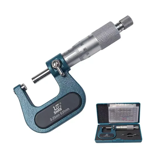 Miniatura 12 de SHAN 0-1 - Micrómetro digital profesional, resolución de 0.00005 pulgadas/0.000 in, micrómetro exterior digital con punta de carburo, rango de 0-1