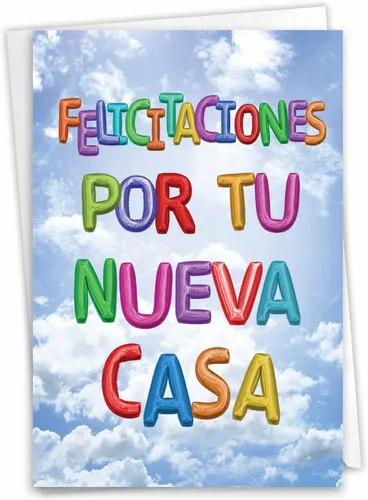 Miniatura 7 de NobleWorks Tarjeta de felicitación para el nuevo hogar español con sobre de 5 x 7 pulgadas (1 tarjeta) Casa de Playa de tus Ensueño C2422NHG-SL