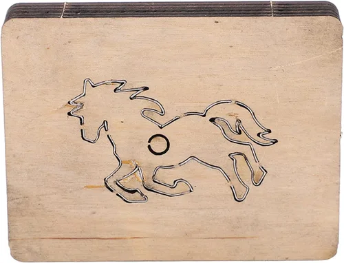Miniatura 7 de Garosa Troqueles de corte de cuero con forma de caballo Troqueles de metal para álbumes de recortes cortados plantillas hechas a mano Plantilla