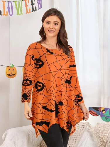 Miniatura 2 de LARACE - Camisa de talla extragrande para mujer, camisa tipo túnica con manga 34, ajuste holgado, ropa básica para mujer