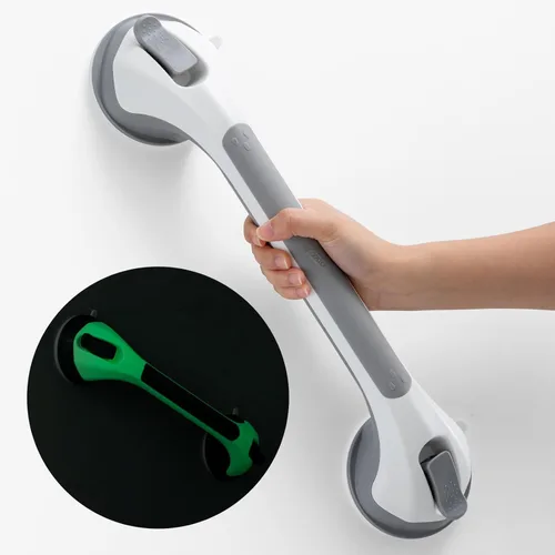 Miniatura 25 de TAILI Barra de agarre para ducha, mango de ducha de 12 pulgadas para tinas y ancianos, barras de agarre con succión para personas mayores, asas