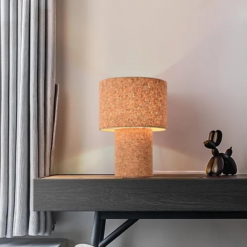 Miniatura 9 de Lámpara de mesa pequeña azul claro para mesita de noche del dormitorio, lindas lámparas de dormitorio para mesita de noche, lindas mini lámparas