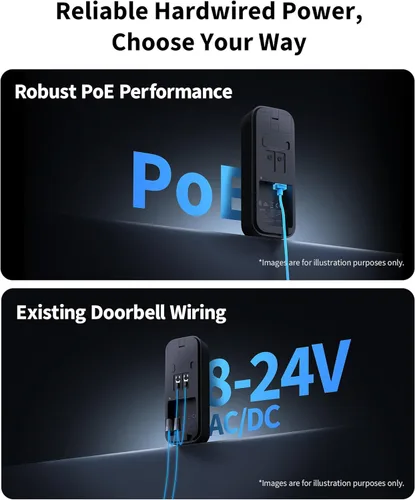 Miniatura 6 de Aqara Cámara de timbre G400 con timbre, cableado/PoE, video seguro HomeKit, vista de pies a cabeza 2K HD, audio de 2 vías, Wi-Fi 6 de 2.4/5 GHz