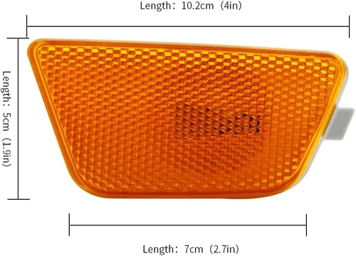 Miniatura 8 de 2 Piezas para Señal de Parqueo y Marca Lateral de Parachoques Delantero de Chevy Cruz 2011 2012 2013 2014 2015 Certificado DOT GM2551198N 42334144