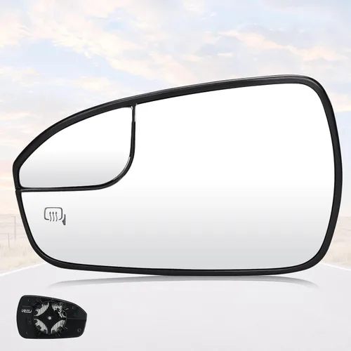 Youxmoto Cristal de Espejo Calefactable del Lado Izquierdo del Conductor, Compatible con Ford Fusion 2013 2014 2015 2016 2017 2018 2019 2020 Cristal