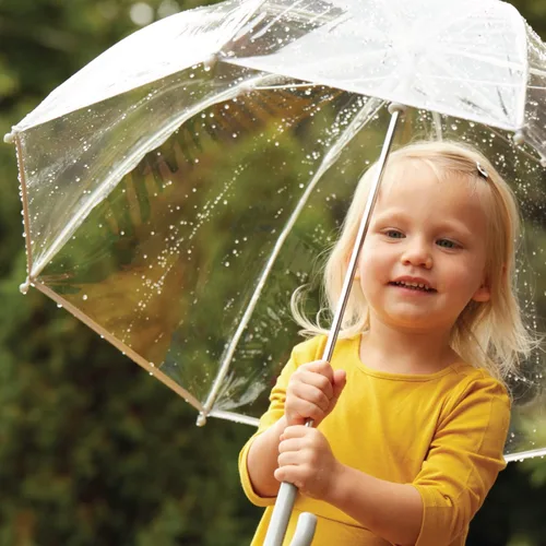 Miniatura 4 de Totes- Paraguas de burbujas transparente para niños con mango de fácil agarre), 2236BUB