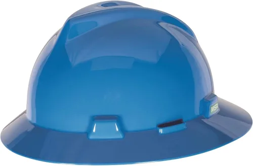Miniatura 3 de MSA V-Gard Casco de Ala Completa con Suspensión - Carcasa de Polietileno, Protección Superior contra Impactos y Correas de Corona Autoajustables