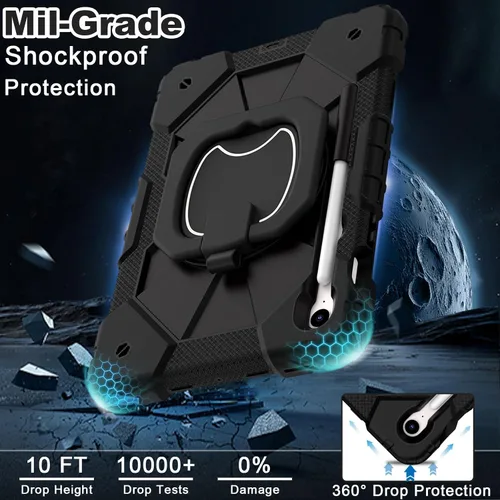 Miniatura 4 de WESOROL Funda para Samsung Galaxy Tab S10 Lite/S10 FE/S9 FE/S9 10.9/11 pulgadas (2025/2023), Funda para Tableta Galaxy Tab S9 a prueba de golpes