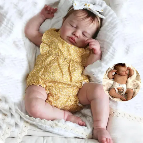 Miniatura 8 de Anano Muñecas Reborn de silicona de cuerpo completo para niño de 20 pulgadas, muñeca de bebé realista de silicona suave, tamaño real, bebés recién