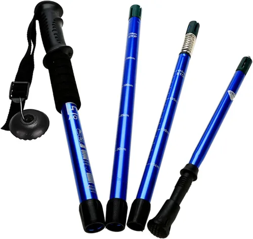 Miniatura 7 de Bastón extensible de moda caliente al aire libre durable trekking retráctil senderismo bastón bastones de senderismo Sporting Goods
