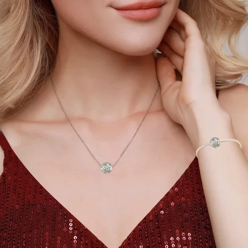 Miniatura 2 de Tedit Dijes de piedra natal de plata de ley 925, cuentas caladas con corazón de amor para pulseras y collares con circonita cúbica 5A, regalo