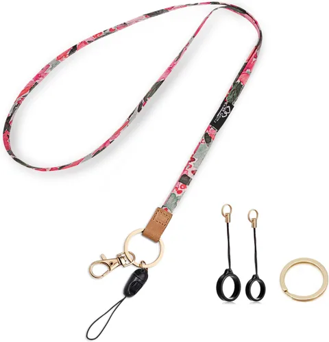 Miniatura 9 de WK IEASON Correa para el cuello con cordón, llavero para identificación, llavero, tarjeta, teléfono, cámara, soporte para bolígrafos Correa