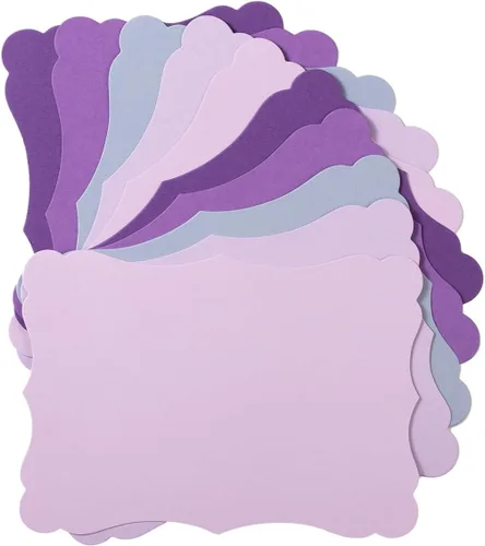 Miniatura 20 de Paquete de 50 tarjetas de kraft en blanco de cartulina gruesa marrón, tarjetas de felicitación para manualidades, tarjetas de regalo, menús, baby