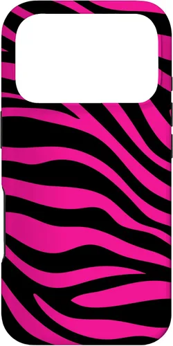 Miniatura 30 de Zebra Animal Print Pattern Black and Pink Cute Phone Case for iPhone 17