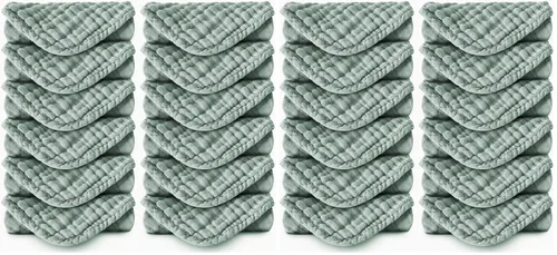 Miniatura 11 de Paquete de 8 pañitos grandes para bebés, de 20 por 10 pulgadas, son ultra absorbentes, se pueden lavar a mano, ideales para recién nacidos, toalla