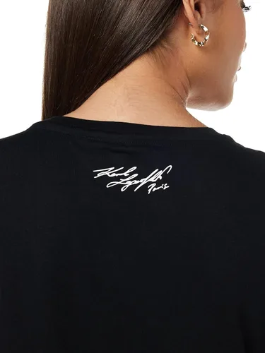 Miniatura 5 de Karl Lagerfeld Paris Camiseta de manga corta con lentejuelas para mujer