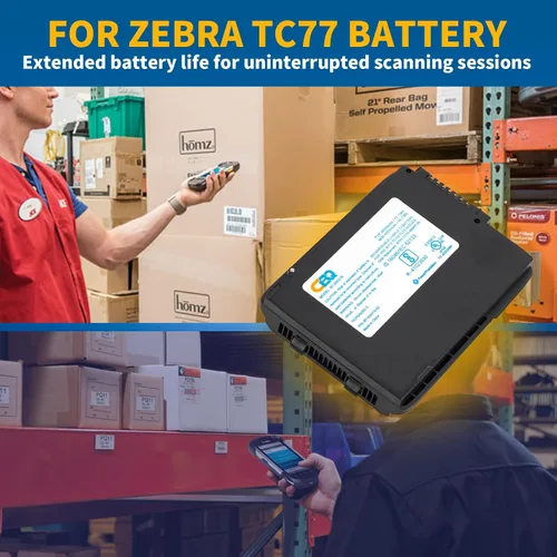 Miniatura 7 de CBQ TC70 Reemplazo de batería para Zebra TC77 TC72 TC70 TC75 Series (BT-000318) - Fuente de alimentación de alta capacidad de iones de litio de 4620