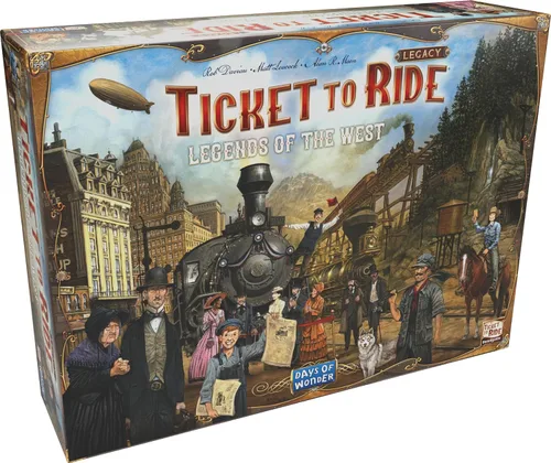 Asmodee Ticket to Ride Legacy: Legends of The West Juego de mesa - ¡La aventura de tren definitiva! Juego de estrategia, juego familiar para niños y