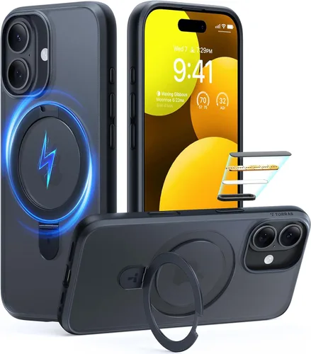 Miniatura 21 de TORRAS Funda magnética para iPhone 13 Pro Max de 6.7 pulgadas [compatible con Magsafe] con soporte, [protección contra caídas de grado militar] a