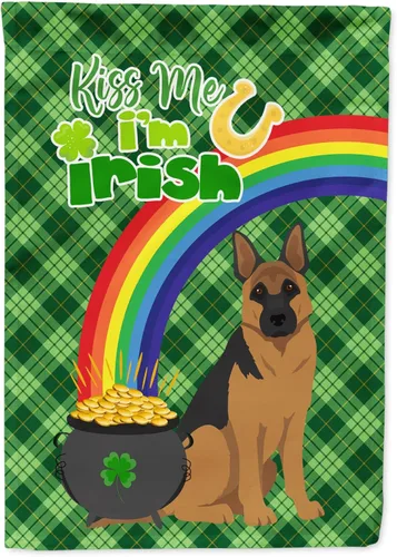 Miniatura 113 de Caroline's Treasures WDK4731GF - Bandera decorativa para jardín del día de San Patricio, color negro y tostado, Airedale Terrier, para jardín