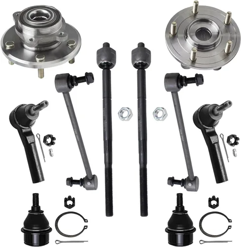 Miniatura 84 de Detroit Axle - Kit de nudillos de dirección delantera izquierda para Ford Edge Lincoln MKX 07-10, cojinete de rueda del lado del conductor, nudillo