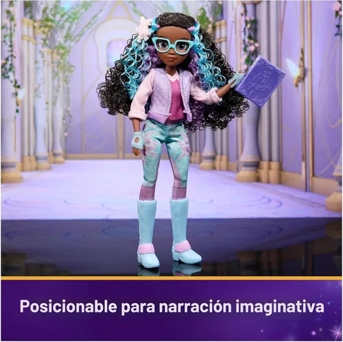 Miniatura 4 de Unicorn Academy, Power of Friendship Layla con libro y 5 modas, 9.5 pulgadas, muñecas y juguetes de unicornio, regalos y rellenos de calcetines