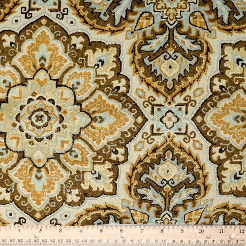 Miniatura 22 de Stitch & Sparkle 100% algodón estampado de pato de 54 pulgadas de ancho para costura, tapicería decoración del hogar, corte por el patio, marrón