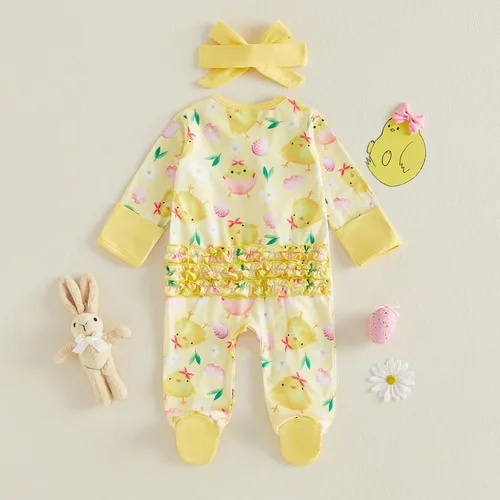 Miniatura 5 de Kuriozud - Mameluco para recién nacido, unisex, con pie, de una pieza, pijama, mameluco para bebé