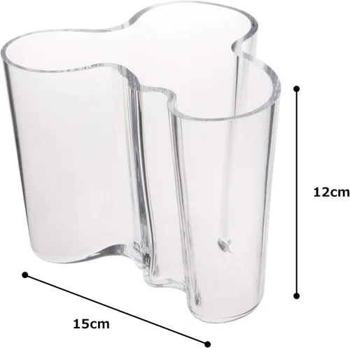 Miniatura 8 de Iittala Alvar Aalto - Jarrón transparente (4.724 in)