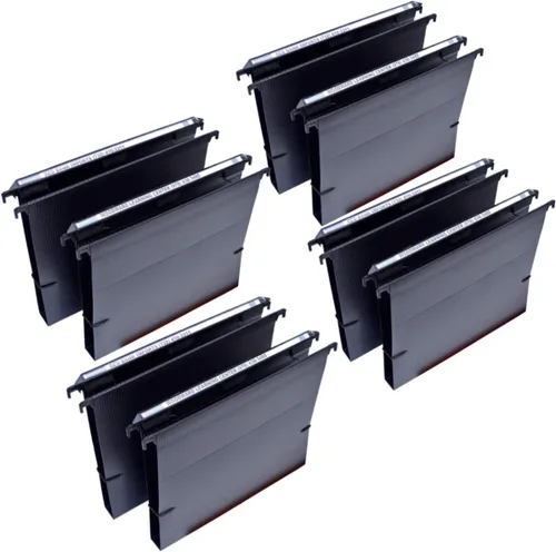 Miniatura 10 de Ultimate Office - Carpetas MagniFile colgantes con base en V de tamaño carta y con índices agrandados de 11 pulgadas que duplican