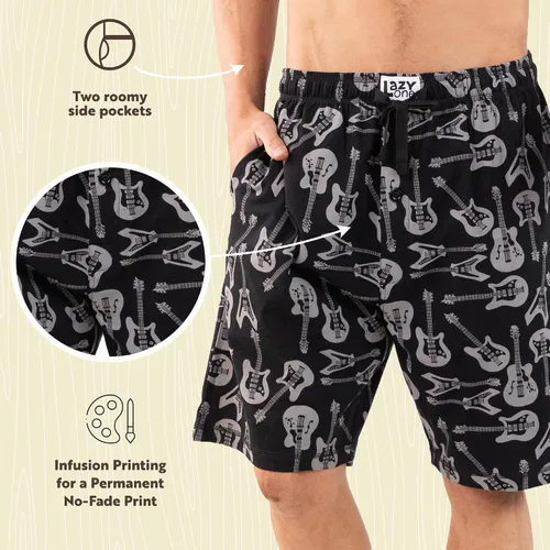 Miniatura 106 de Lazy One - Pantalones cortos de pijama para hombre, ropa de dormir