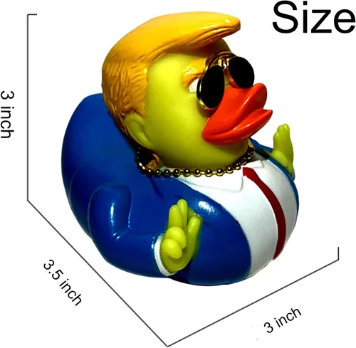 Miniatura 6 de Jeeps Duck Rubber Duckies Trump Collection Baby Bath Ducking Toy Car Accessories Decoración para niños Patos de resina de goma a granel Decoración