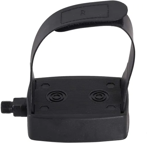 Miniatura 2 de DRBIKE Pedales de bicicleta estática con correas con eje de rosca de 9/16 pulgadas para bicicleta estática en interiores, gimnasio en casa, 1 par