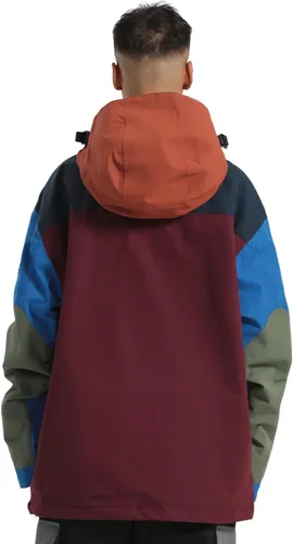 Miniatura 25 de GSOU SNOW Chaqueta de esquí para hombre, abrigo de nieve para snowboard, cálido, invierno, impermeable, con capucha