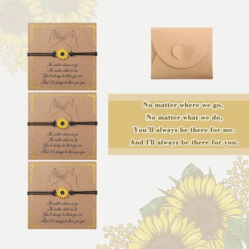 Miniatura 3 de Hicarer Pulseras de promesa, pulseras de amistad para el regreso a clases, juego de dijes a distancia para amigos, mujeres y niñas, regalo del día