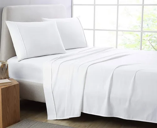 Miniatura 31 de Juego de sábanas de tamaño King, 4 piezas, sábanas negras King, sábanas de lino ultra suaves y transpirables para cama tamaño King, sábanas de cama