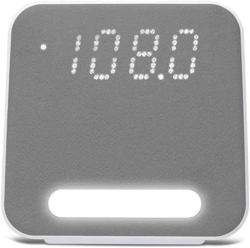 Miniatura 5 de HANNLOMAX Radio despertador HX-152CR, radio PLL AM/FM, reloj digital con alarma doble, luz nocturna. (gris)