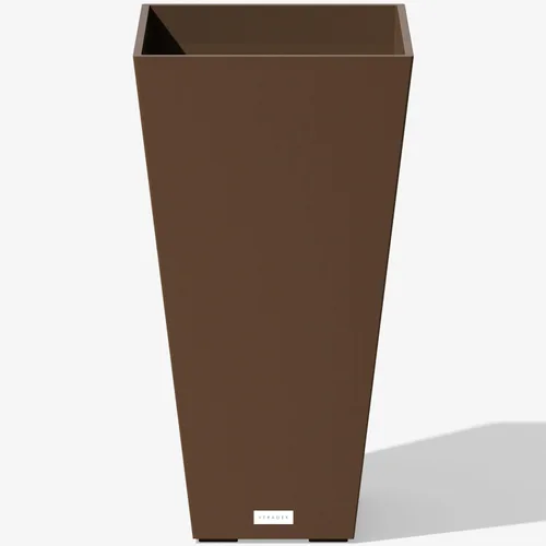 Miniatura 12 de Veradek V-Resin - Macetero cónico para interiores y exteriores, paquete de 2 (26 pulgadas, gris)